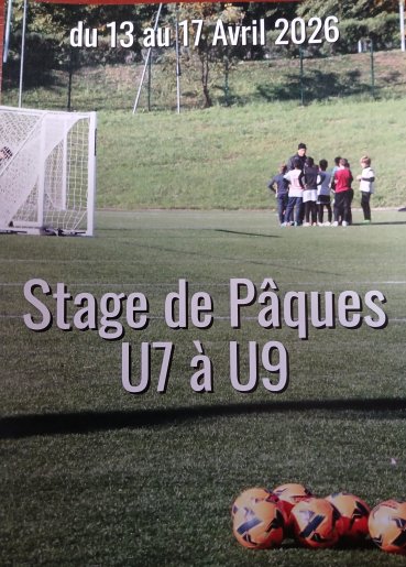 STAGE DE PÂQUES 2026 U6 à U9 2026
